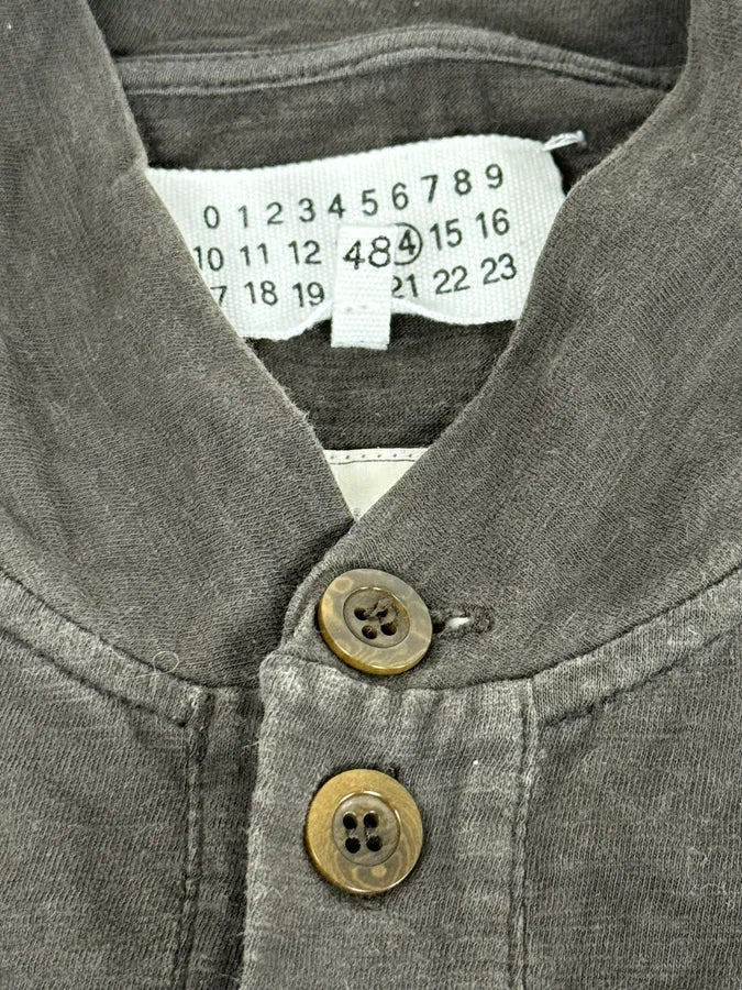 AW2014 Maison Margiela Grey Signature Henley Longsleeves nJZvonS 7