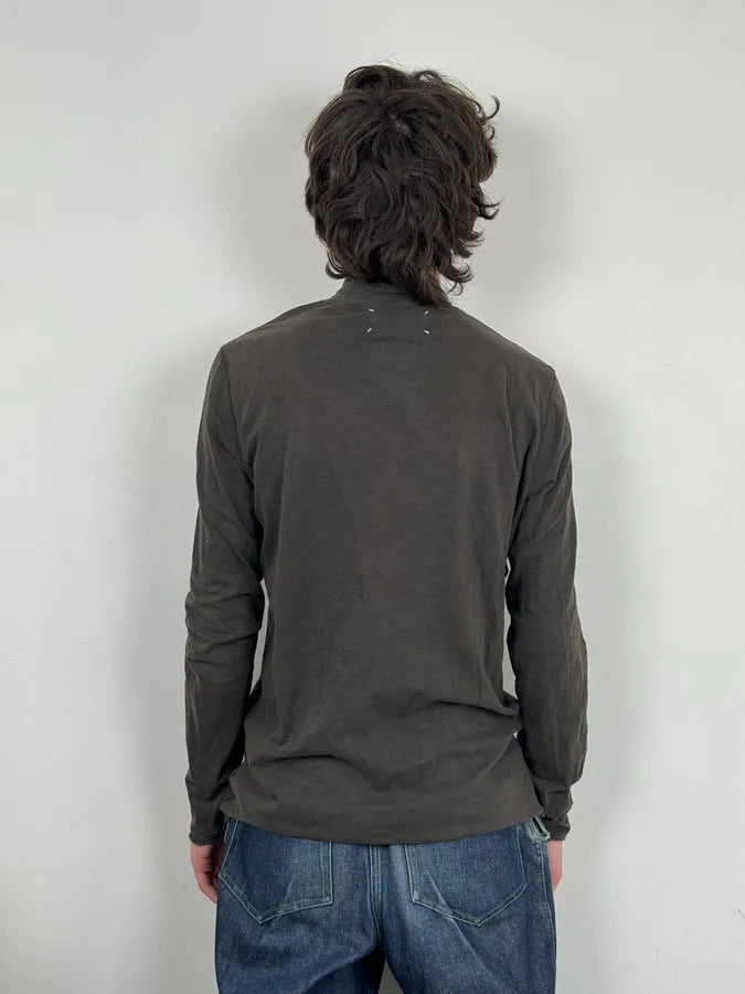 AW2014 Maison Margiela Grey Signature Henley Longsleeves nJZvonS 2