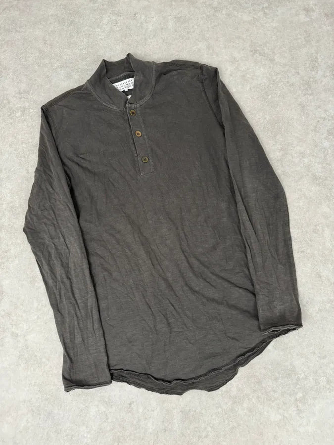 AW2014 Maison Margiela Grey Signature Henley Longsleeves nJZvonS 4