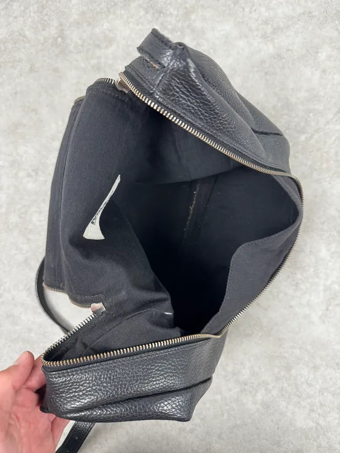 Maison Margiela Black Squared Zip Shoulder Bag OgoIKzt 10