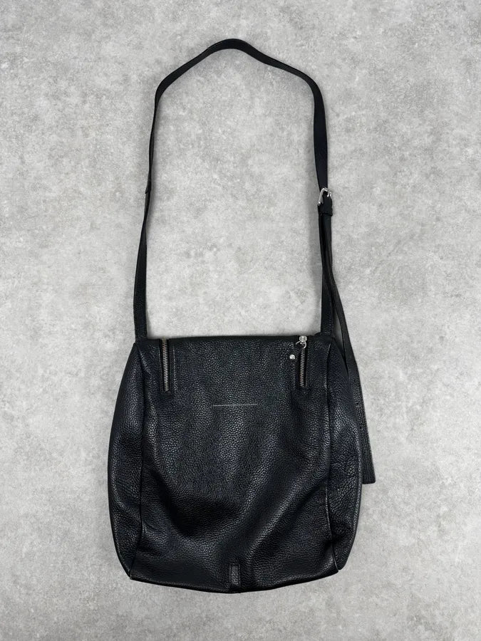 Maison Margiela Black Squared Zip Shoulder Bag OgoIKzt 1