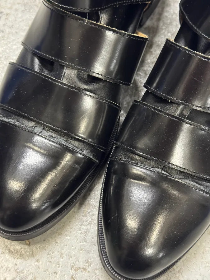 Maison Margiela Black Straps Leather Boots lSFJlhK 2