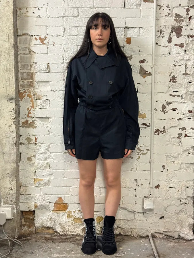 Maison Margiela Navy Trench Cropped Classy Jump Suit hZaQtJn 1