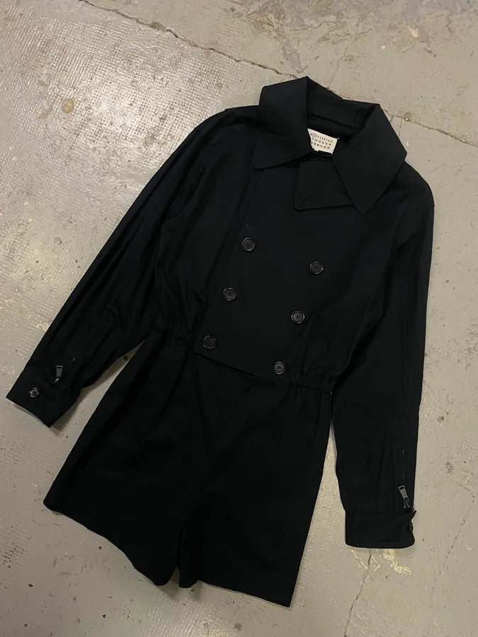 Maison Margiela Navy Trench Cropped Classy Jump Suit hZaQtJn 5
