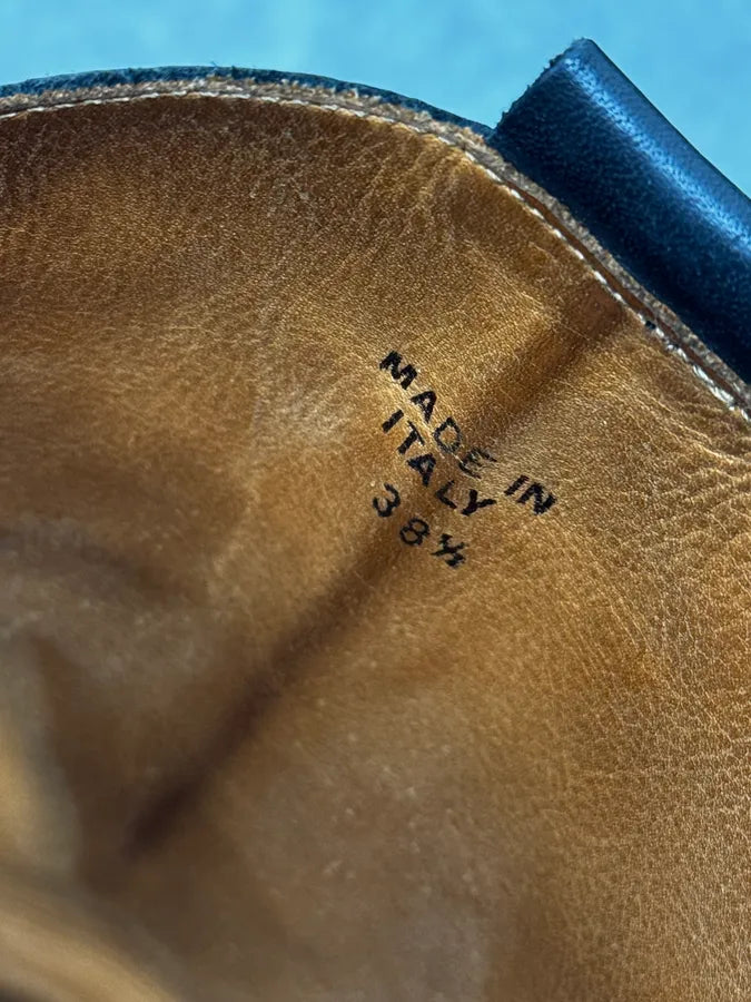 Maison Margiela Black Western Texan Black Ankle Leather Boots nkAlLno 5