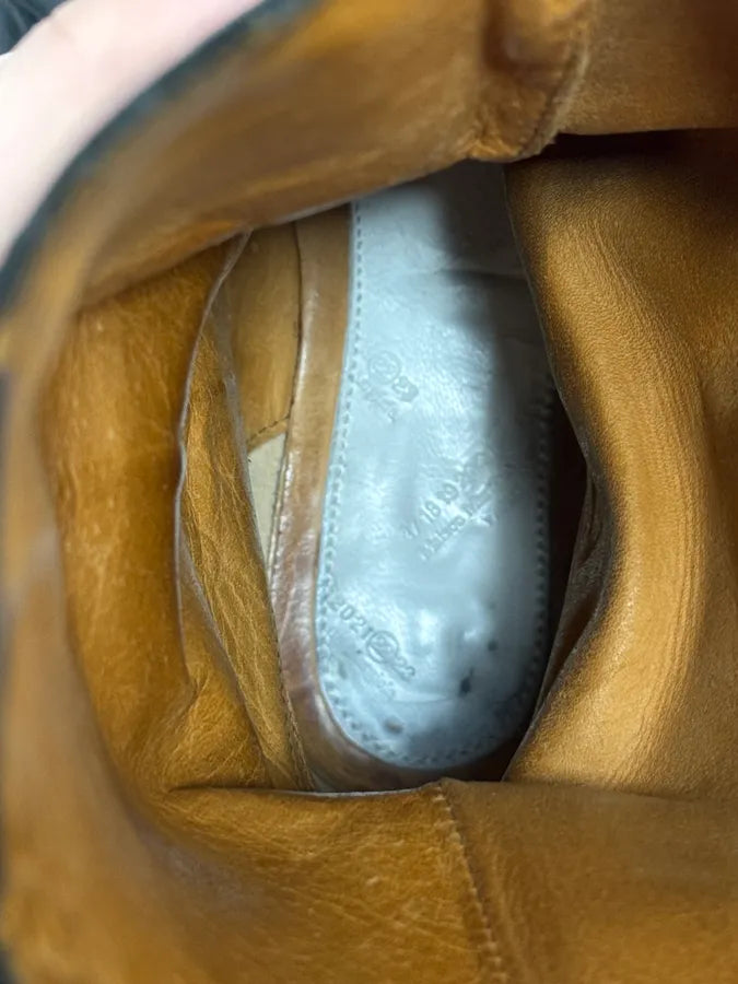 Maison Margiela Black Western Texan Black Ankle Leather Boots nkAlLno 7