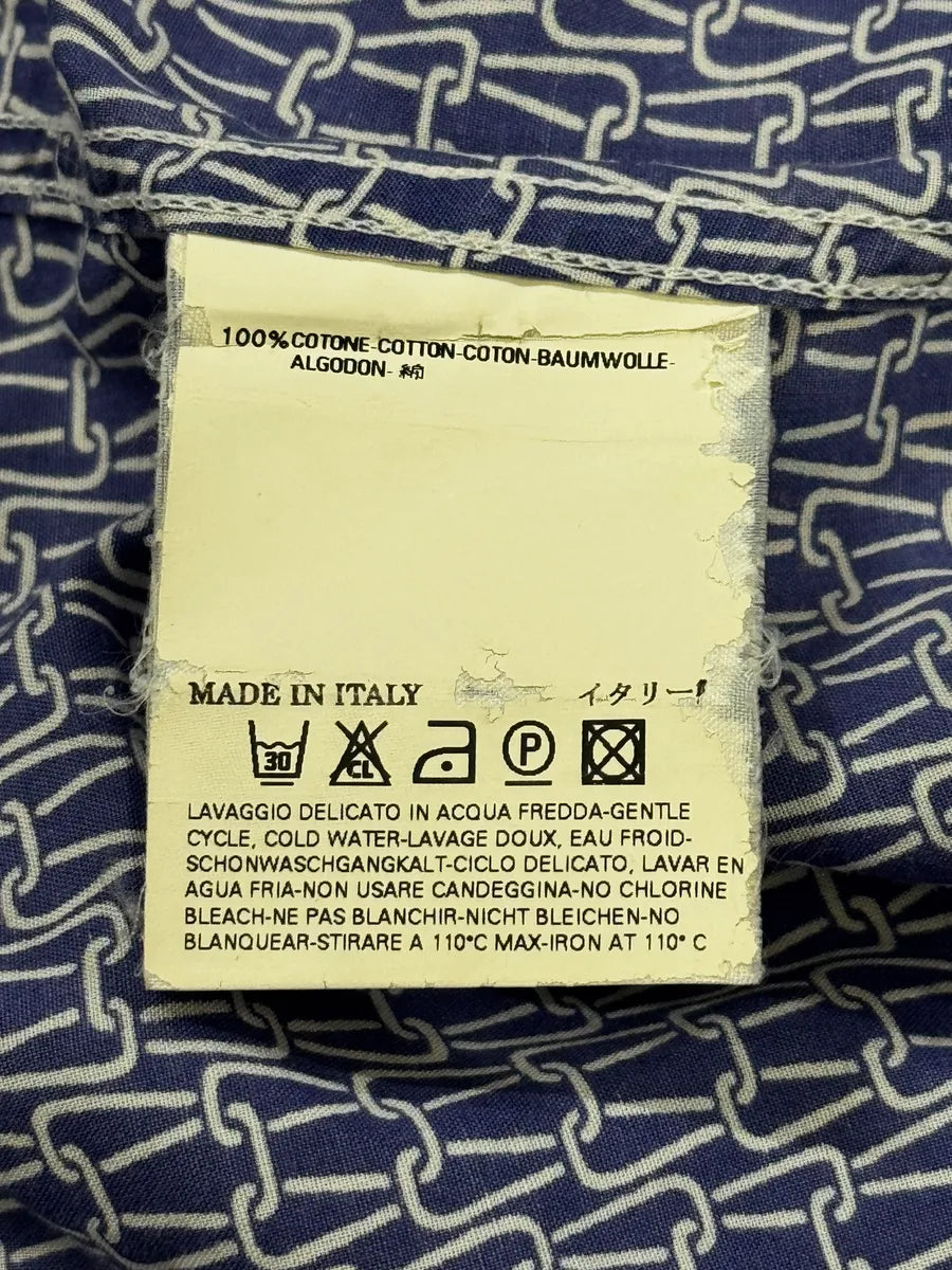 2000s Maison Martin Margiela Blue Abstract Shirt EviQNOv 6