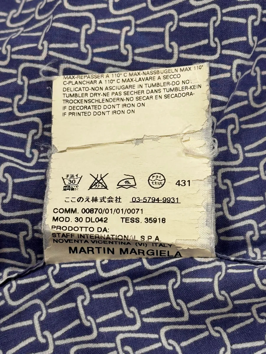 SS2007 Maison Martin Margiela Blue Abstract Shirt EviQNOv 7