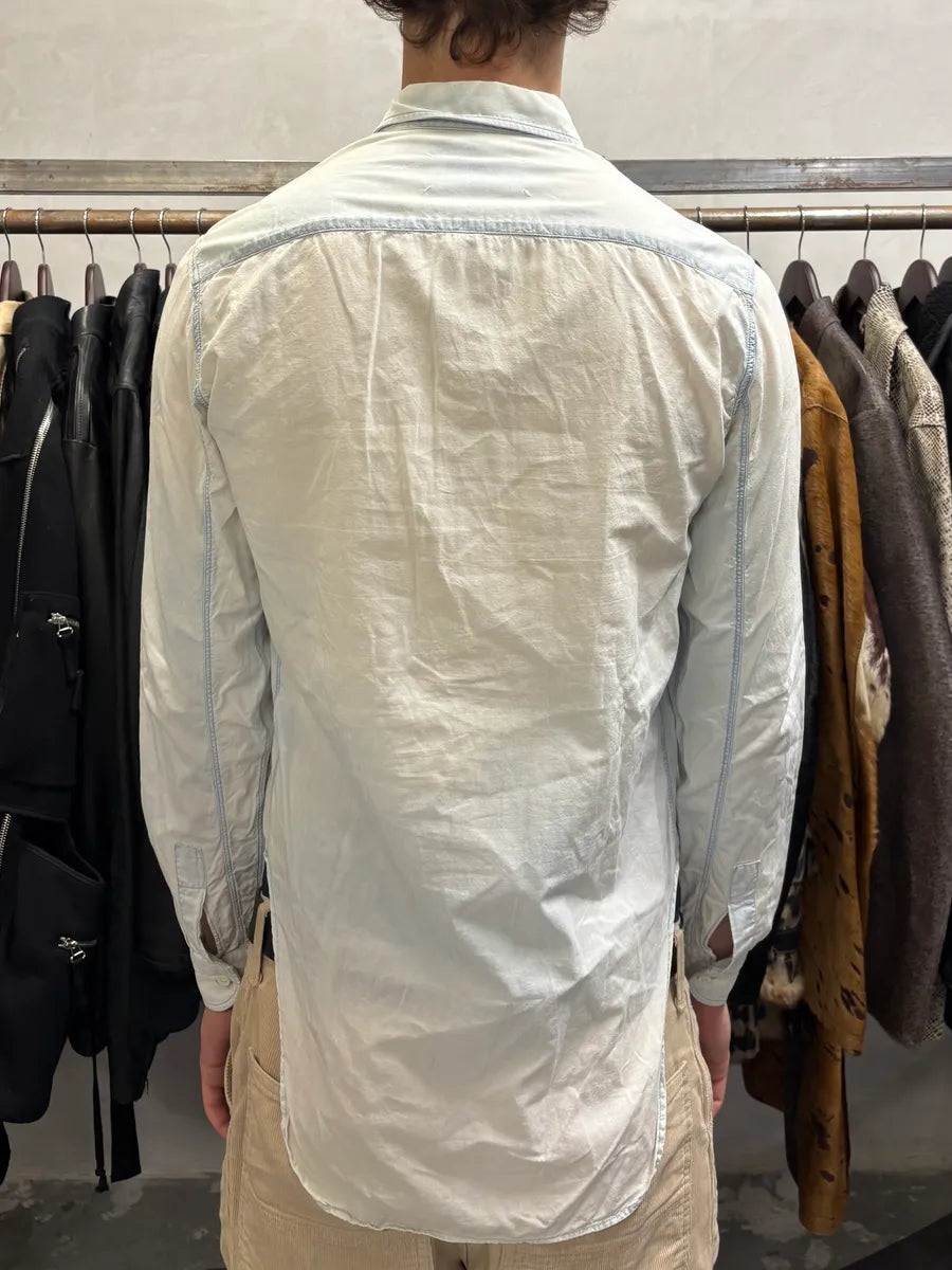 Maison Margiela Blue Henley Shirt (M/L) rQVssPv 2