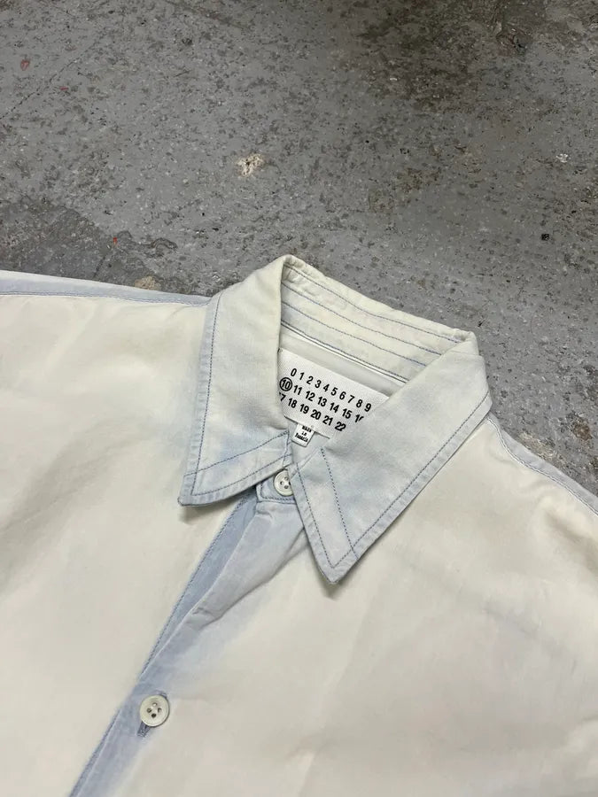 Maison Margiela Blue Henley Shirt (M/L) rQVssPv 3