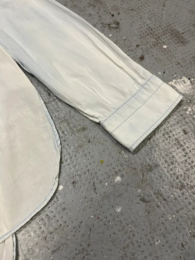 Maison Margiela Blue Henley Shirt (M/L) rQVssPv 4