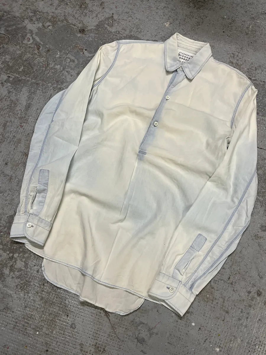 Maison Margiela Blue Henley Shirt (M/L) rQVssPv 6