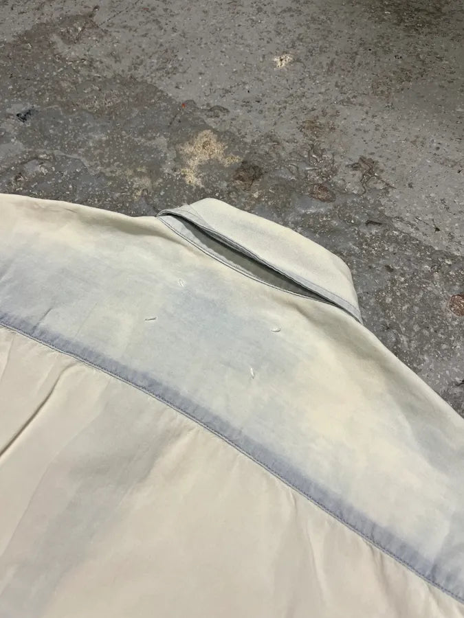 Maison Margiela Blue Henley Shirt (M/L) rQVssPv 8