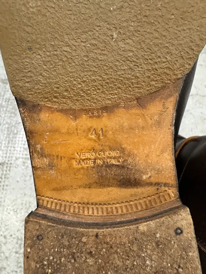 Maison Margiela Brown Ankle Leather Boots DCLLoMn 7