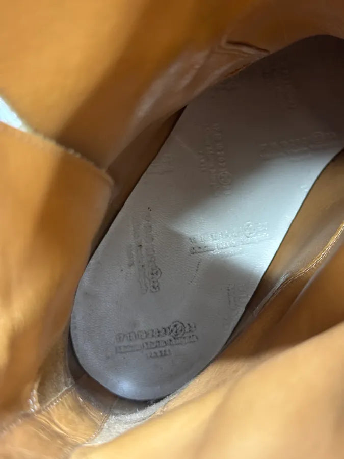 Maison Margiela Brown Ankle Leather Boots DCLLoMn 8