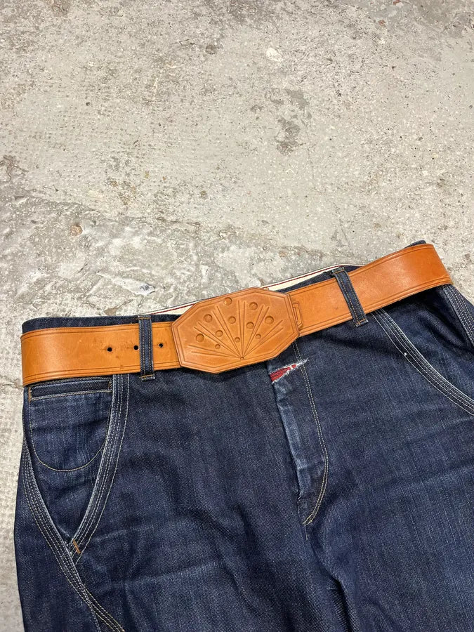 Maison Margiela Brown Imperial Leather Belt (OS) NMwvyCn 0