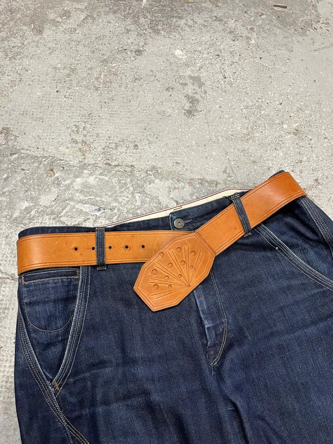 Maison Margiela Brown Imperial Leather Belt (OS) NMwvyCn 2