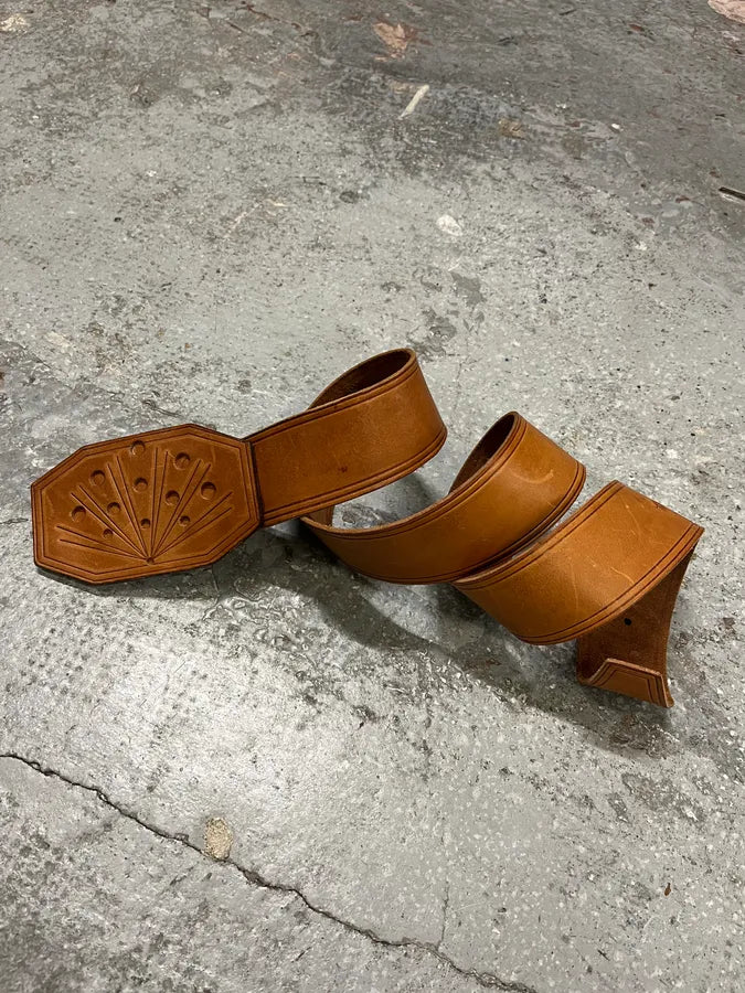 Maison Margiela Brown Imperial Leather Belt (OS) NMwvyCn 3