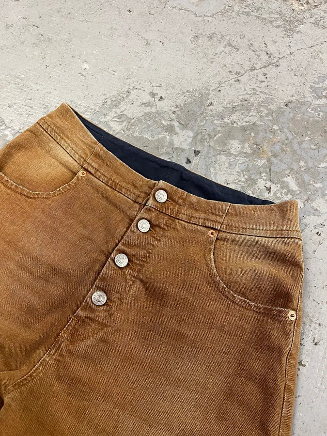 Maison Margiela Brown Large Relaxed Pants (S) bwxYBEl 4
