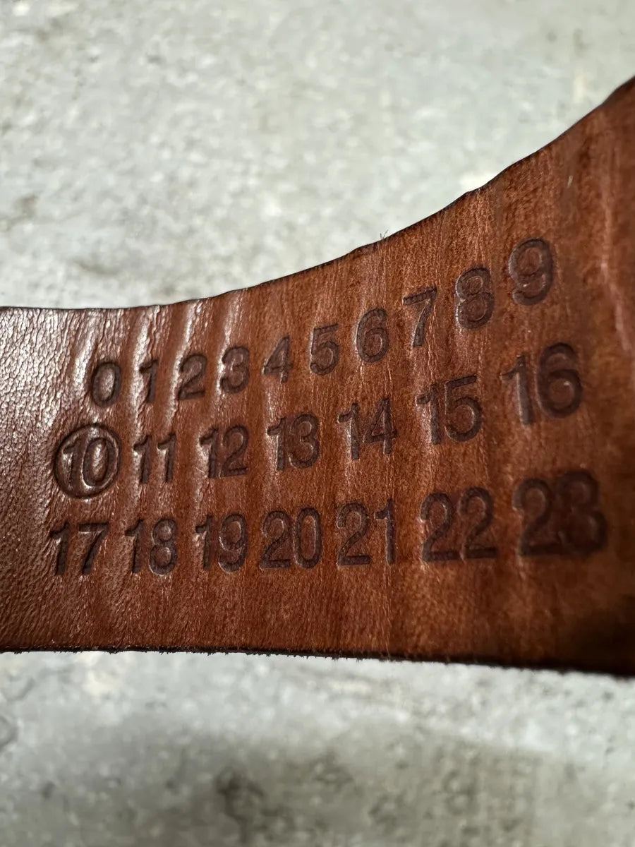 Maison Margiela Brown Strap Cowhide Leather Bracelet zViVVCj 2
