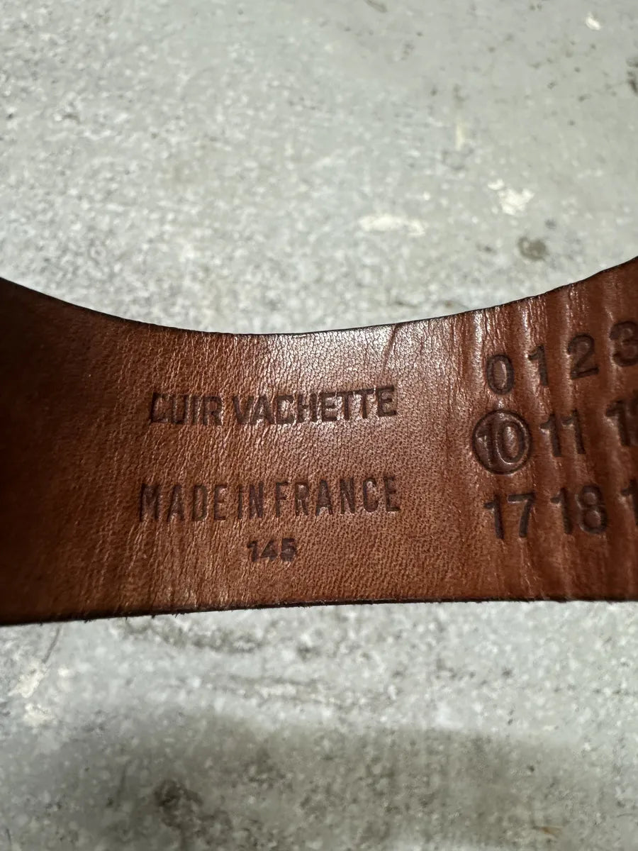Maison Margiela Brown Strap Cowhide Leather Bracelet zViVVCj 3