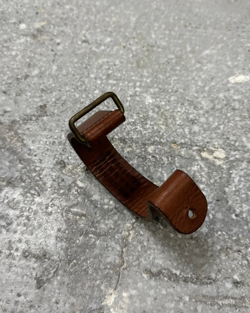 Maison Margiela Brown Strap Cowhide Leather Bracelet zViVVCj 6
