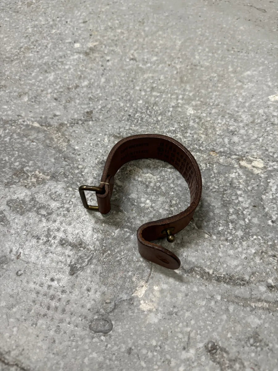 Maison Margiela Brown Strap Cowhide Leather Bracelet zViVVCj 7