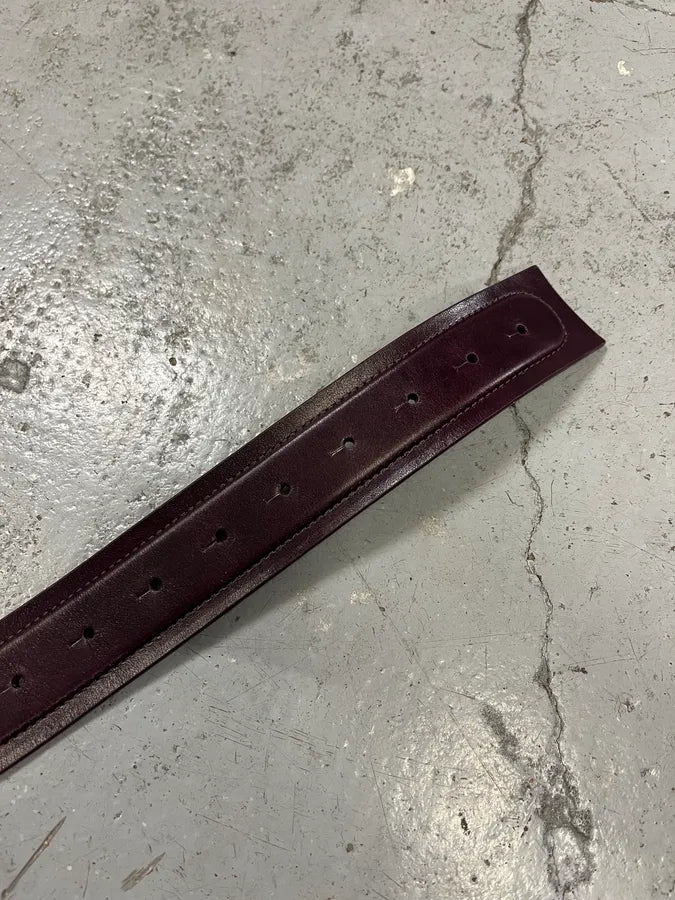 Maison Margiela Burgundy Leather Belt FxzEbSQ 5