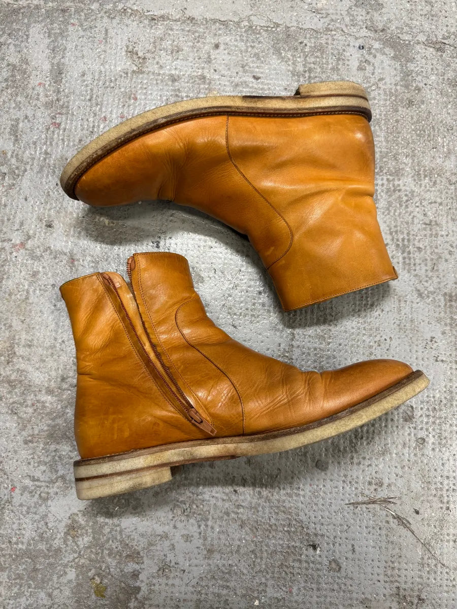 Maison Margiela Camel High Leather Boots iVyKJap 3