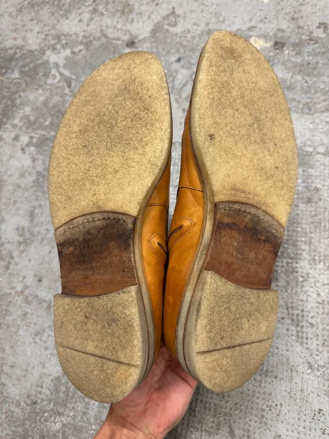 Maison Margiela Camel High Leather Boots iVyKJap 7