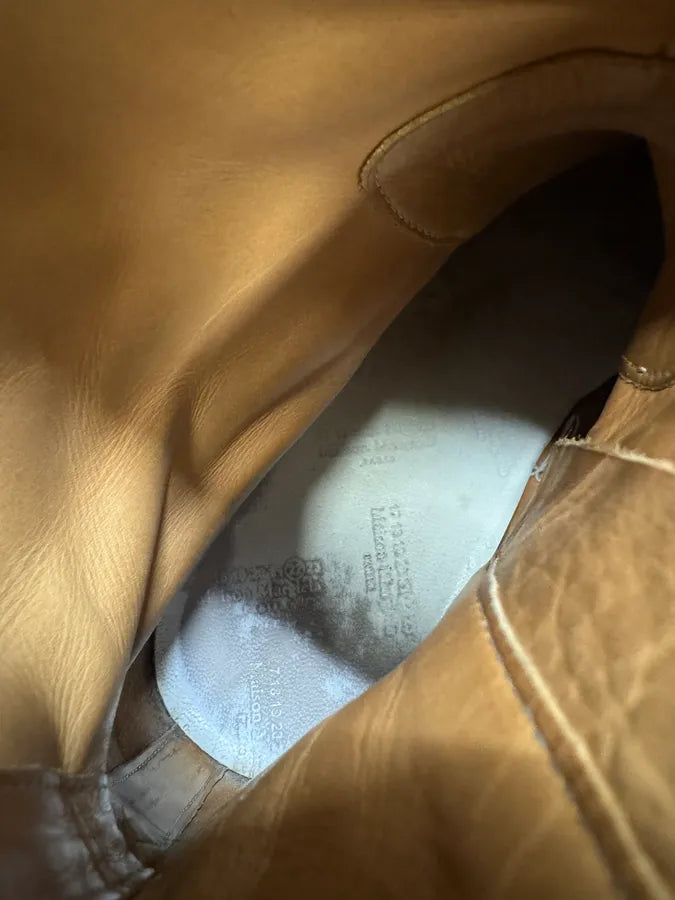 Maison Margiela Camel High Leather Boots iVyKJap 8