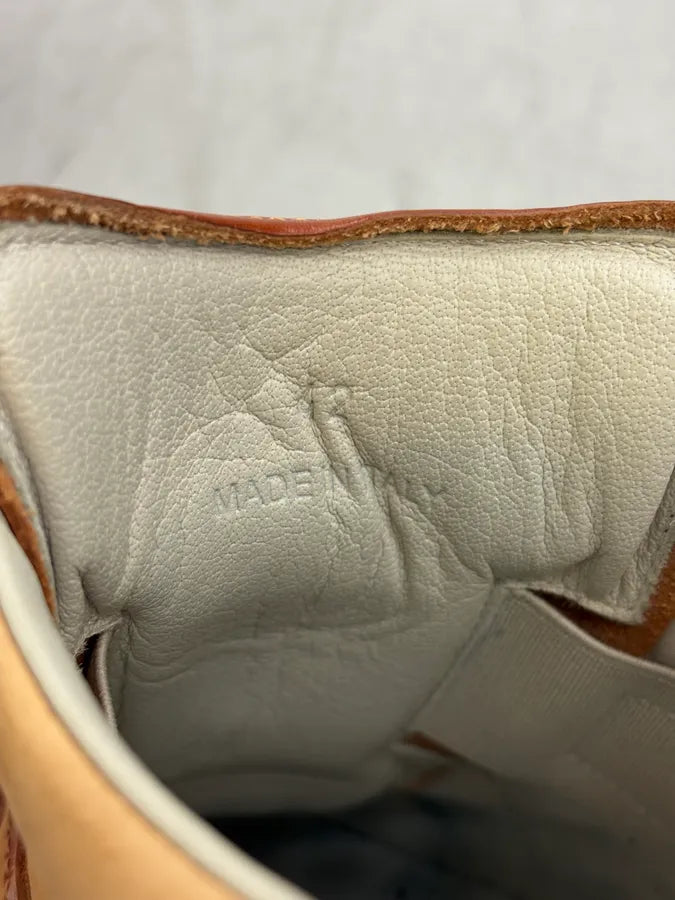 Maison Margiela Cognac Leather Replica Sneakers fqpMKdU 8