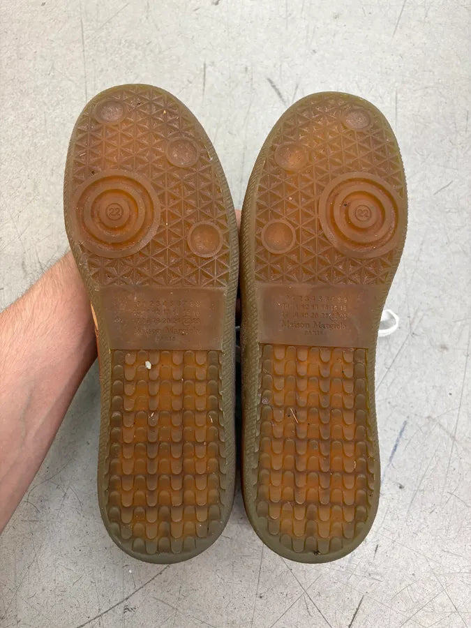 Maison Margiela Cognac Leather Replica Sneakers fqpMKdU 7