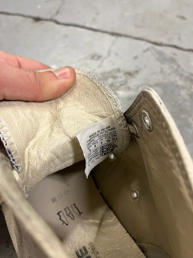 Maison Margiela Converse Beige Cracked Painted High Shoes (39eu/us6.5) pdEfBtJ 9