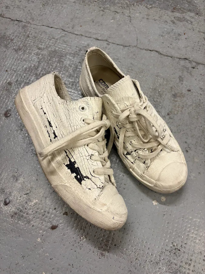 2012 Maison Margiela Converse White Painted Sneakers pUBQYKp 4