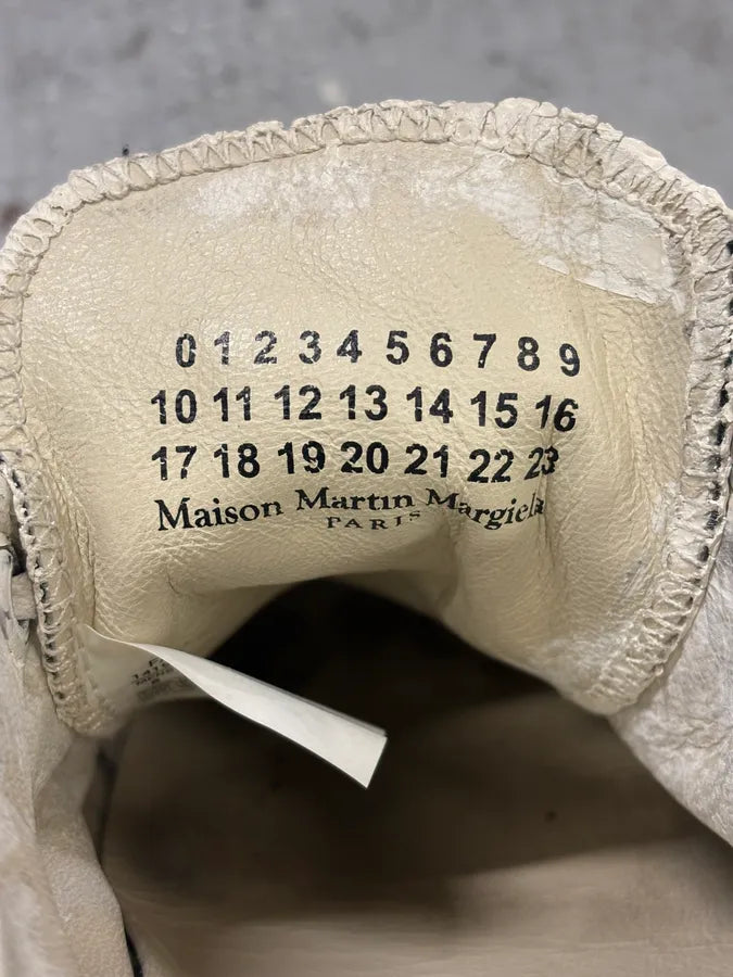 2012 Maison Margiela Converse White Painted Sneakers pUBQYKp 8