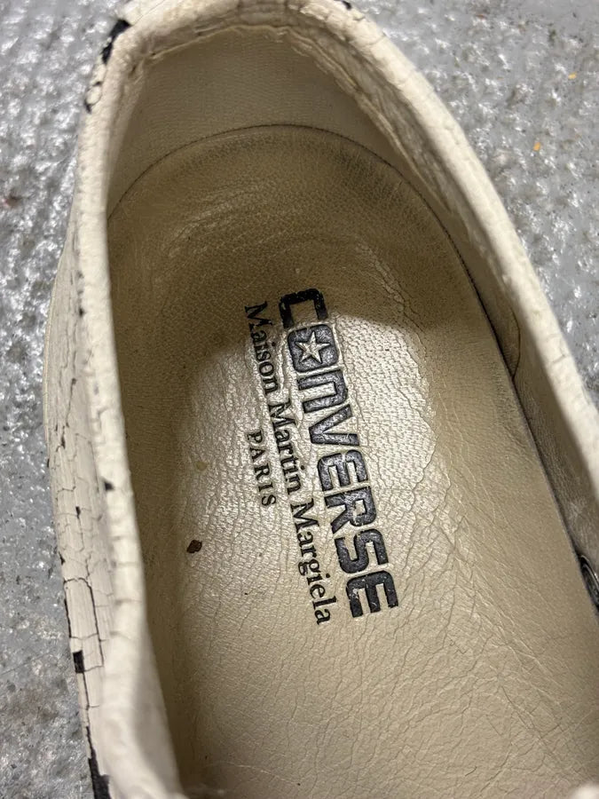 2012 Maison Margiela Converse White Painted Sneakers pUBQYKp 10