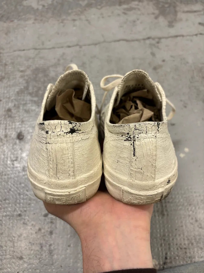 2012 Maison Margiela Converse White Painted Sneakers pUBQYKp 6