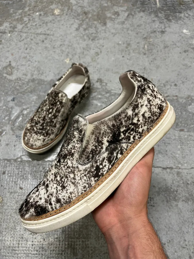 Maison Margiela Cow Fur Slip-On Shoes kZjISHz 0