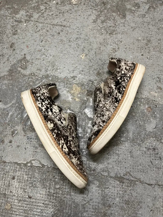 Maison Margiela Cow Fur Slip-On Shoes kZjISHz 1