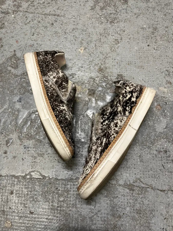 Maison Margiela Cow Fur Slip-On Shoes kZjISHz 2