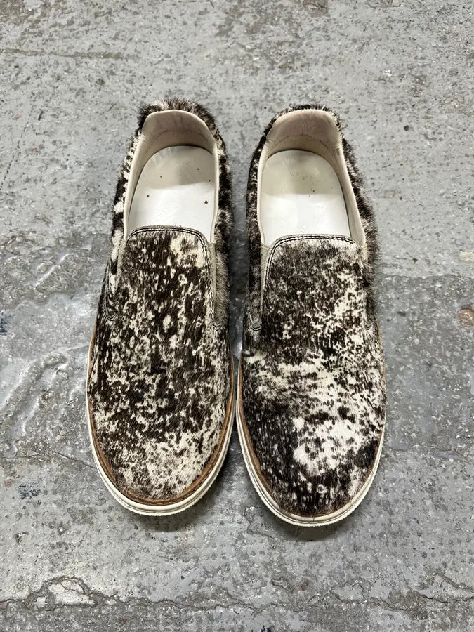 Maison Margiela Cow Fur Slip-On Shoes kZjISHz 3