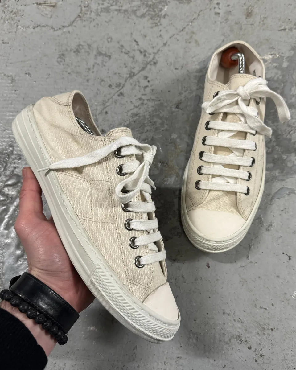 Maison Margiela Creamy Low Relaxed Shoes (42eu/us8.5) 0