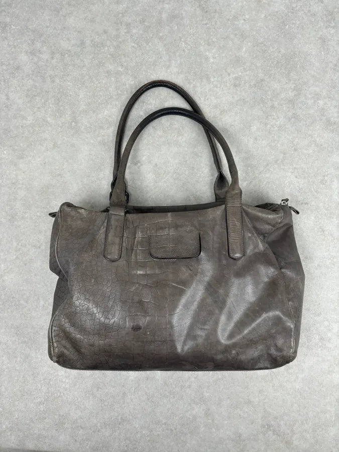 Maison Margiela Crocodile Effect Signature Leather Handle Bag uTWyyhH 3
