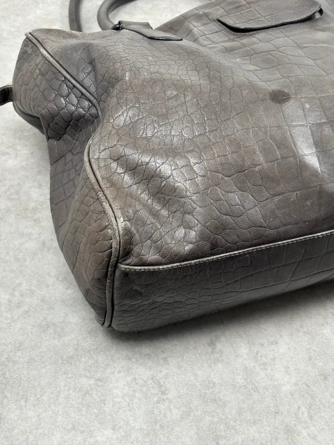 Maison Margiela Crocodile Effect Signature Leather Handle Bag uTWyyhH 8