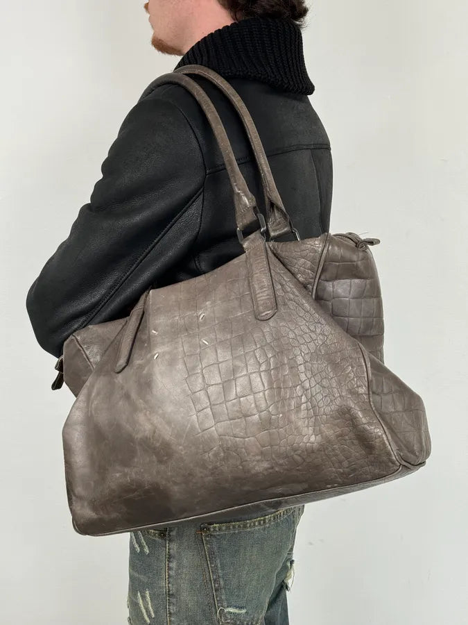 Maison Margiela Crocodile Effect Signature Leather Handle Bag uTWyyhH 0