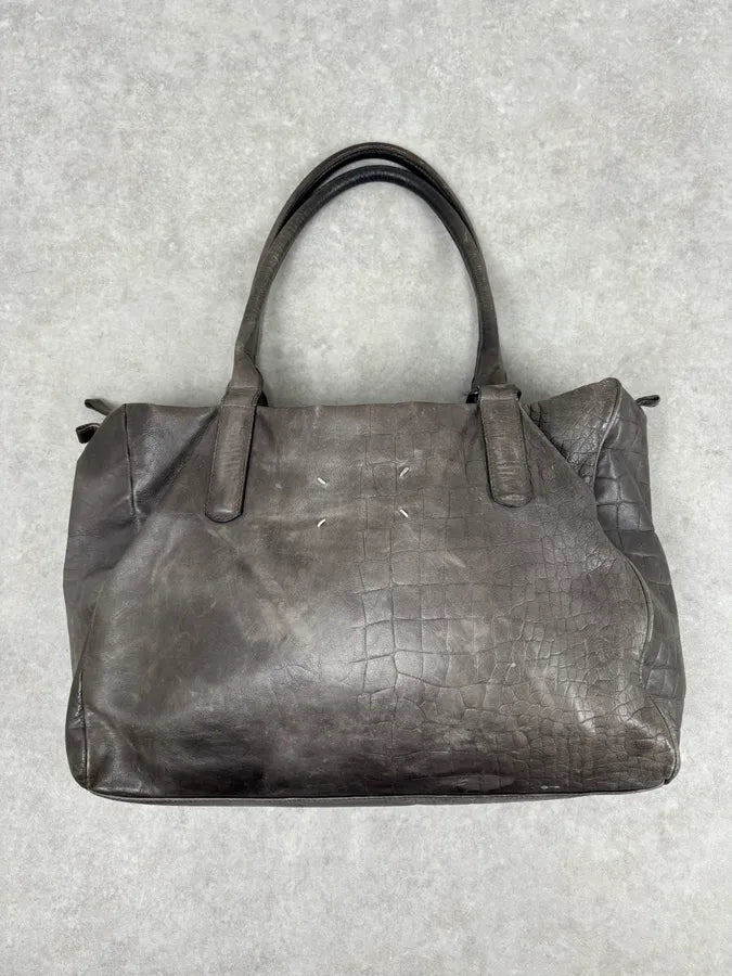 Maison Margiela Crocodile Effect Signature Leather Handle Bag uTWyyhH 4