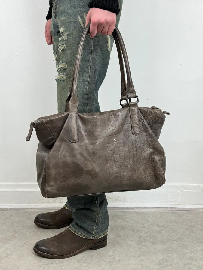 Maison Margiela Crocodile Effect Signature Leather Handle Bag uTWyyhH 2