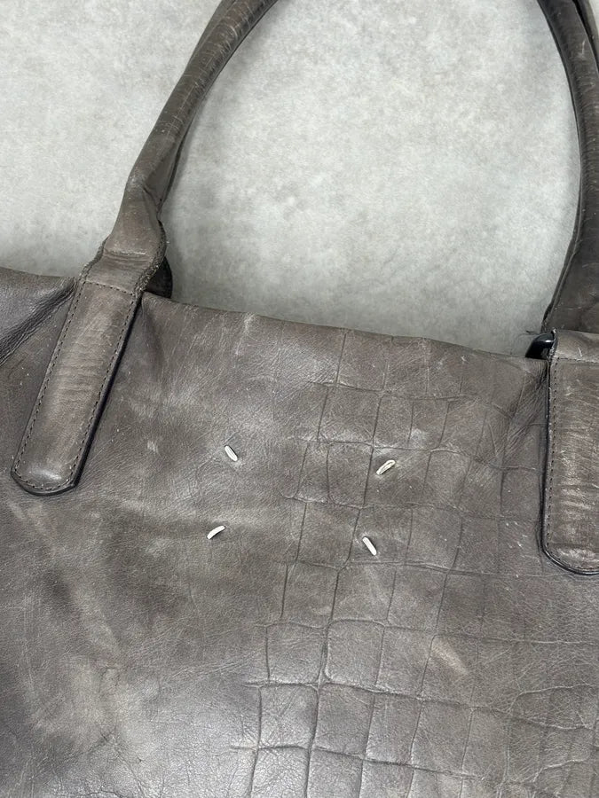 Maison Margiela Crocodile Effect Signature Leather Handle Bag uTWyyhH 9