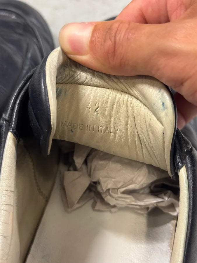 Maison Margiela Future Black Leather Low Sneakers KMEDgDu 5